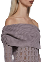 Flirty Tease Off The Shoulder Sweater