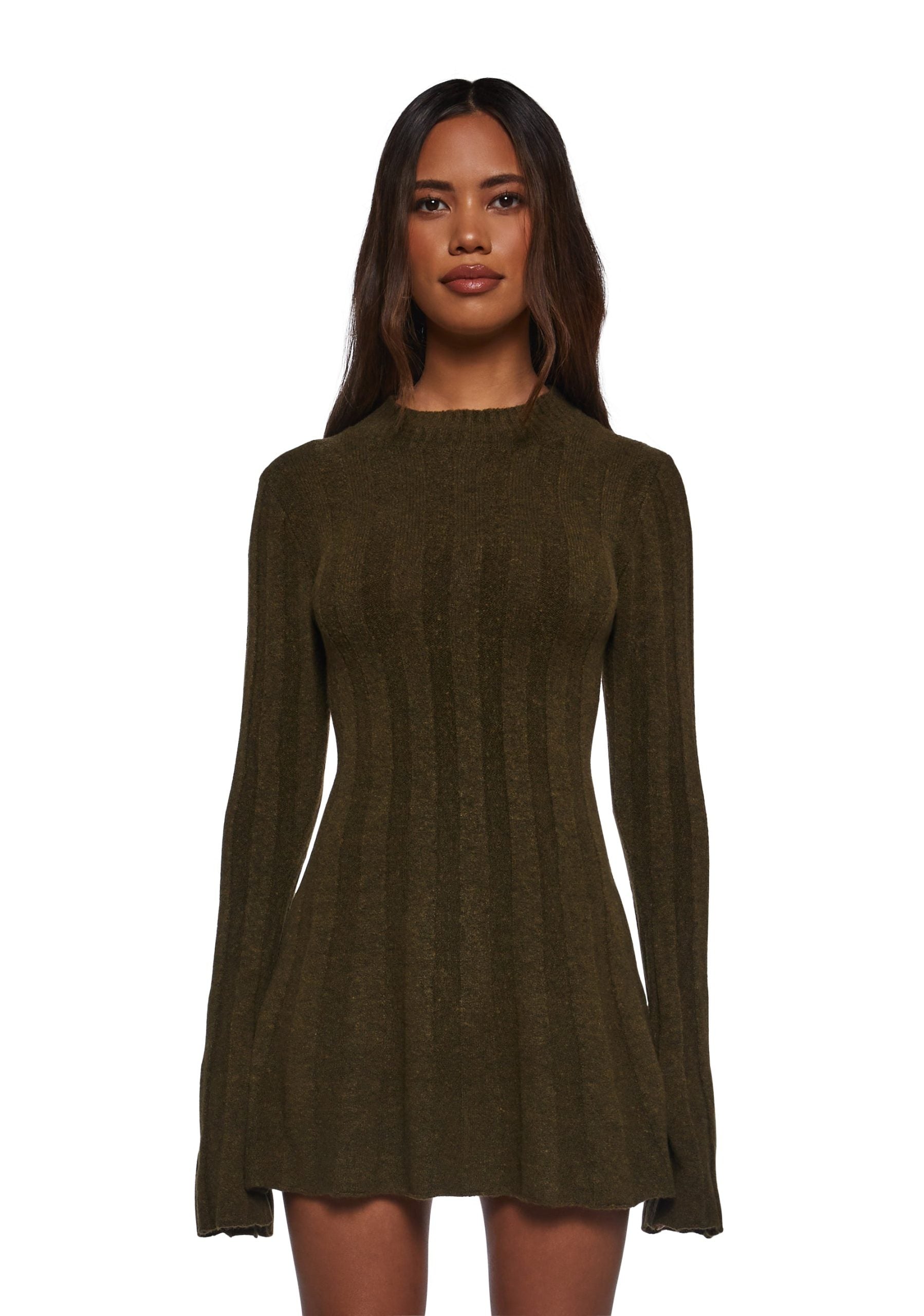 Cafe Reverie Mini Dress – Green