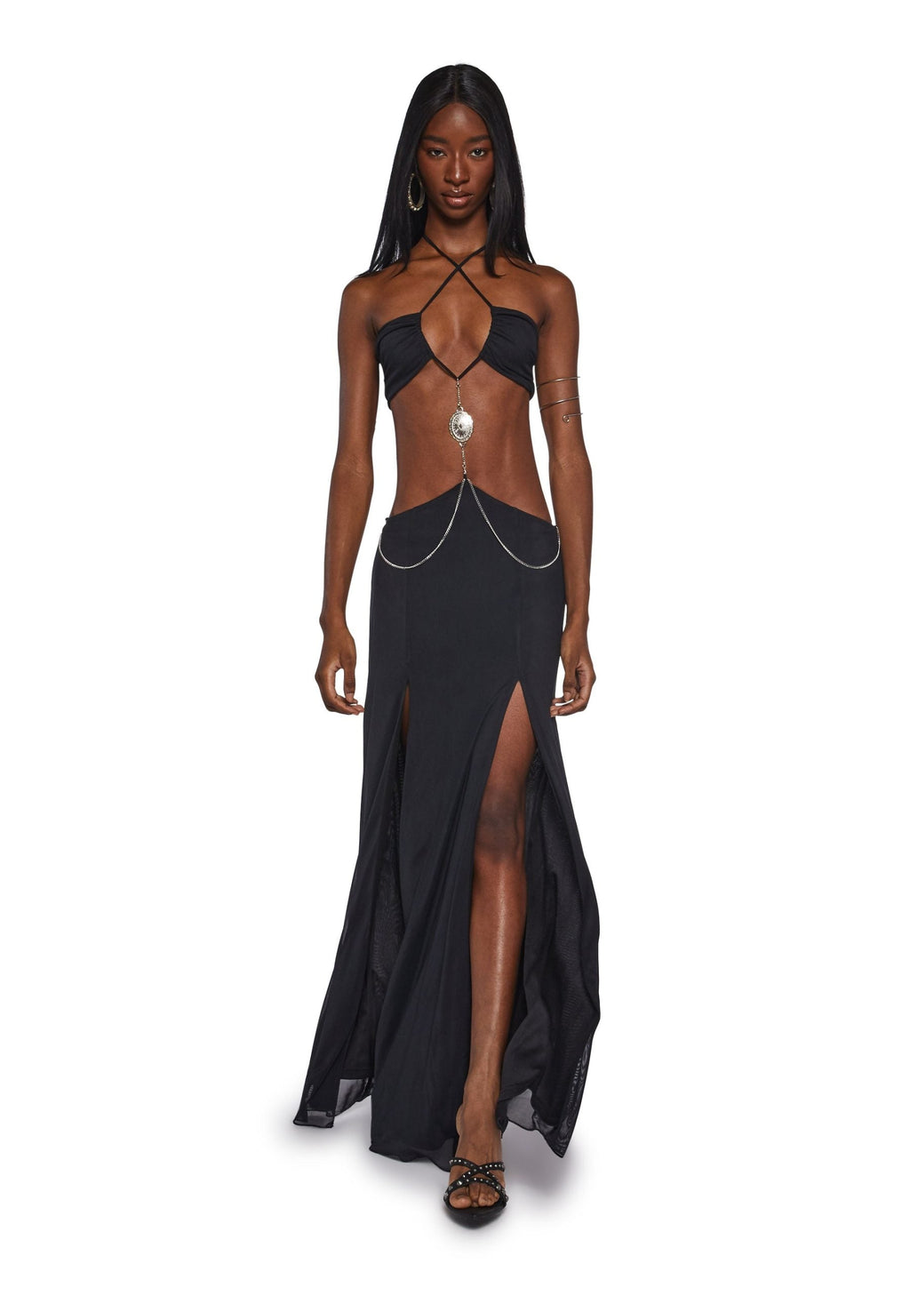 Dance Pulse Maxi Dress – Black