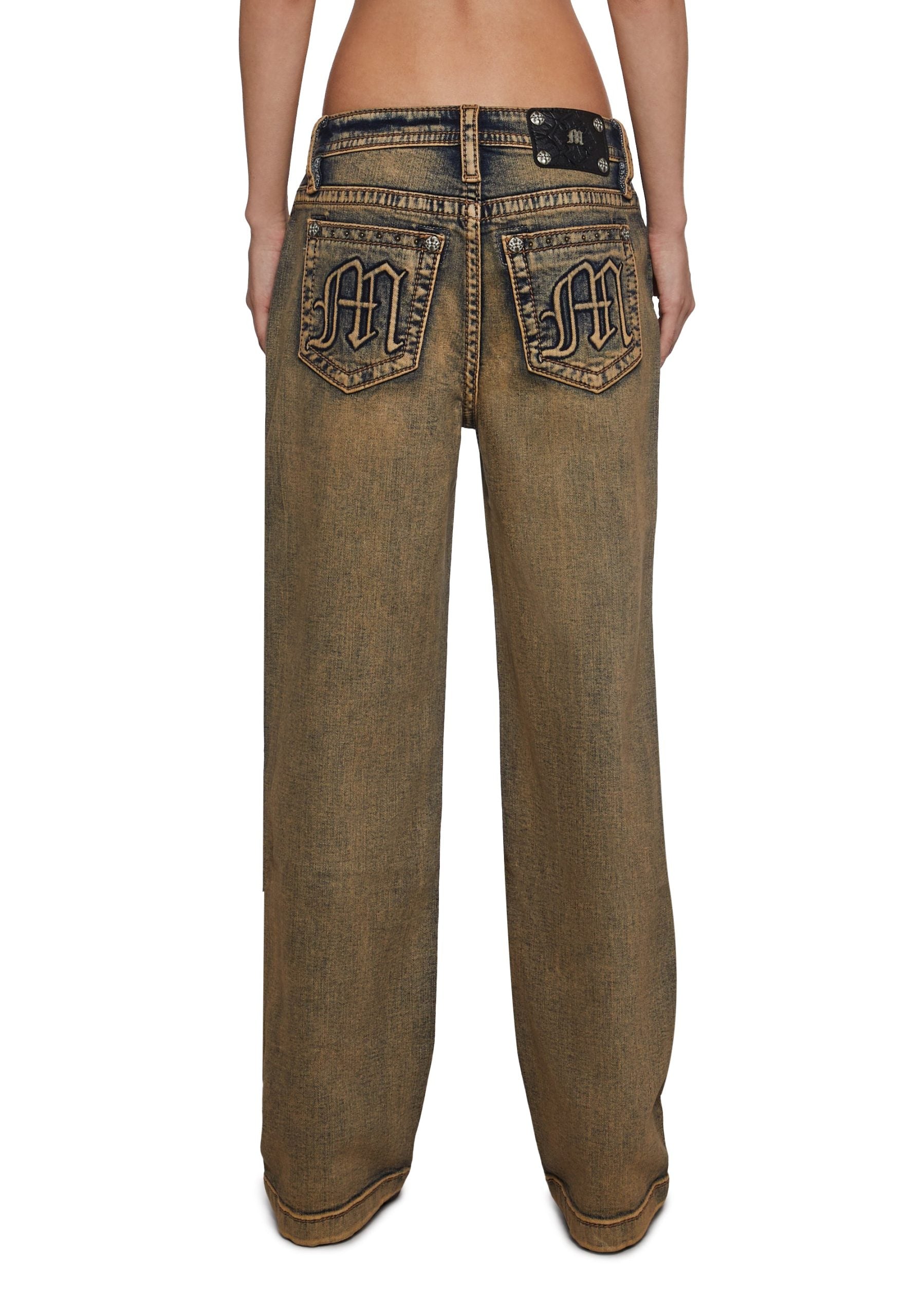30″ High Rise Slim Wide Jeans
