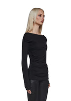 Step Up Long Sleeve Top – Black