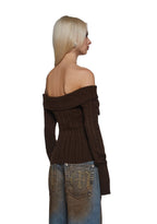 Deep Thoughts Long Sleeve Top – Brown
