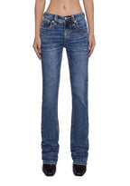34″ Mid Rise Denim Jeans
