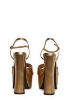 Revelation Platform Heels – Gold