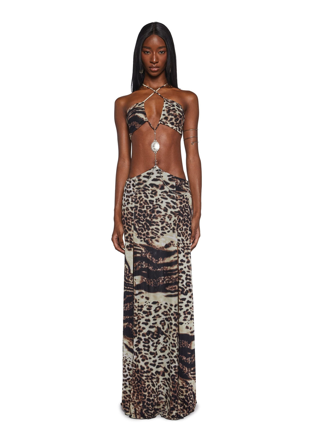 Dance Pulse Maxi Dress – Leopard