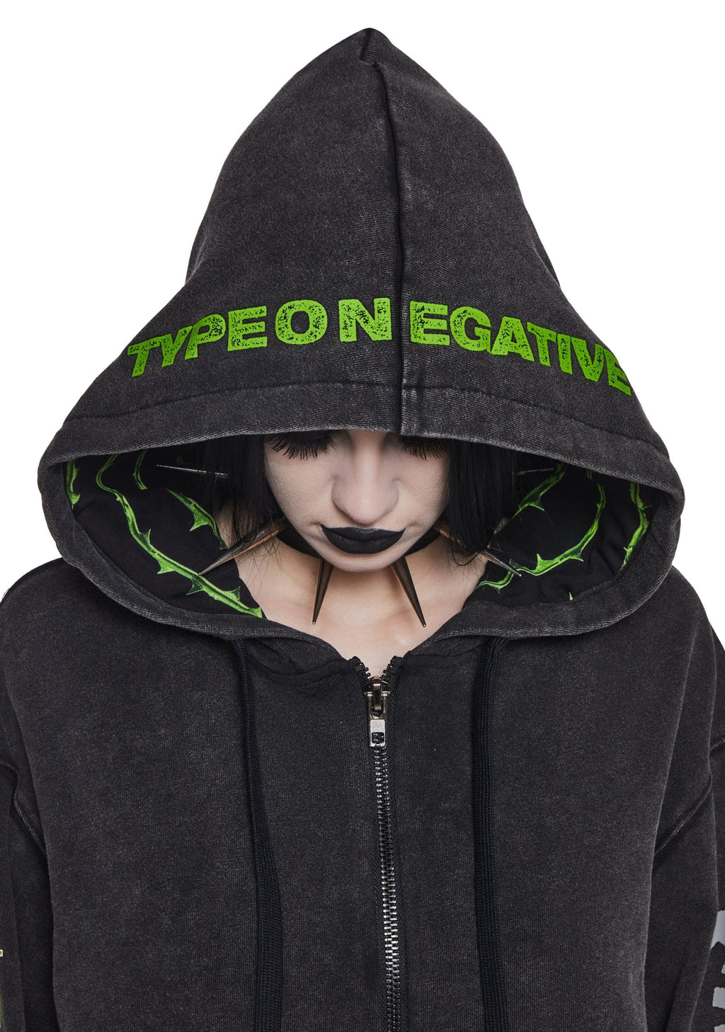 Black No.1 Washed Hoodie
