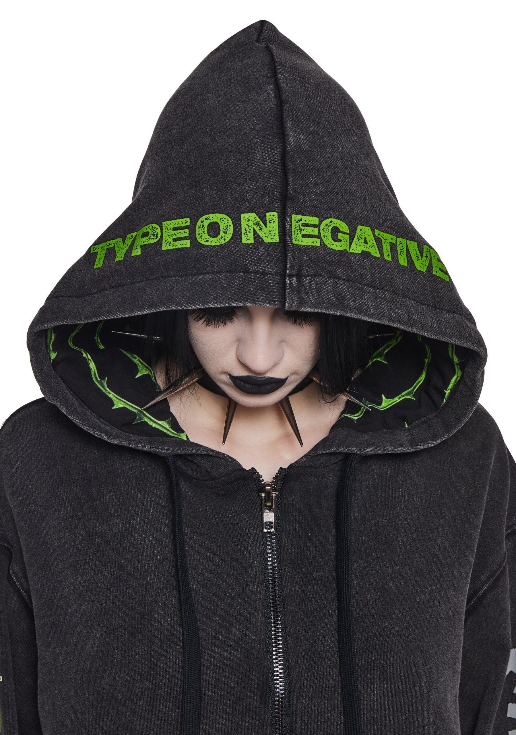 Black No.1 Washed Hoodie