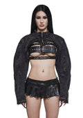 XTC Denim Choker Jacket – Black