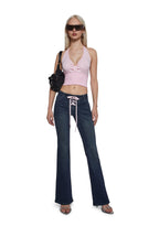 Talia Low Rise Jeans – Lace Up
