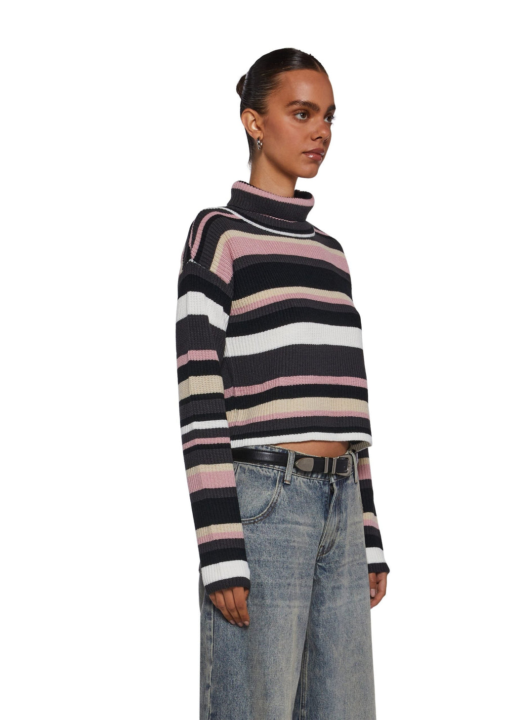 Cool Breeze Turtleneck Sweater – Pink