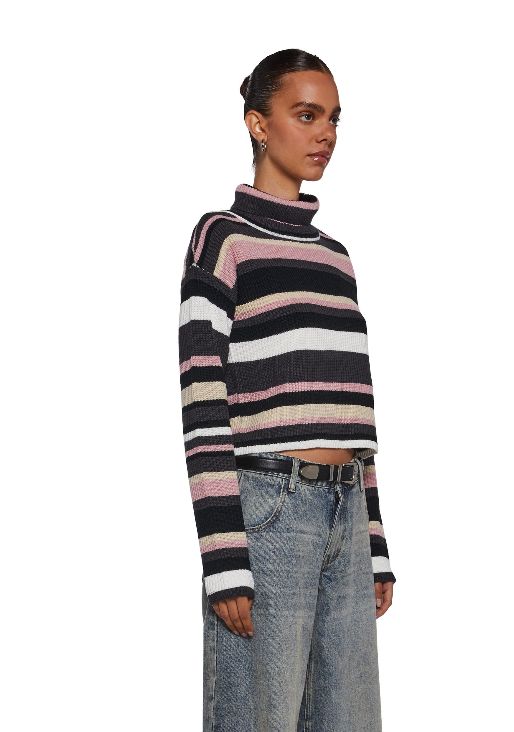 Cool Breeze Turtleneck Sweater – Pink
