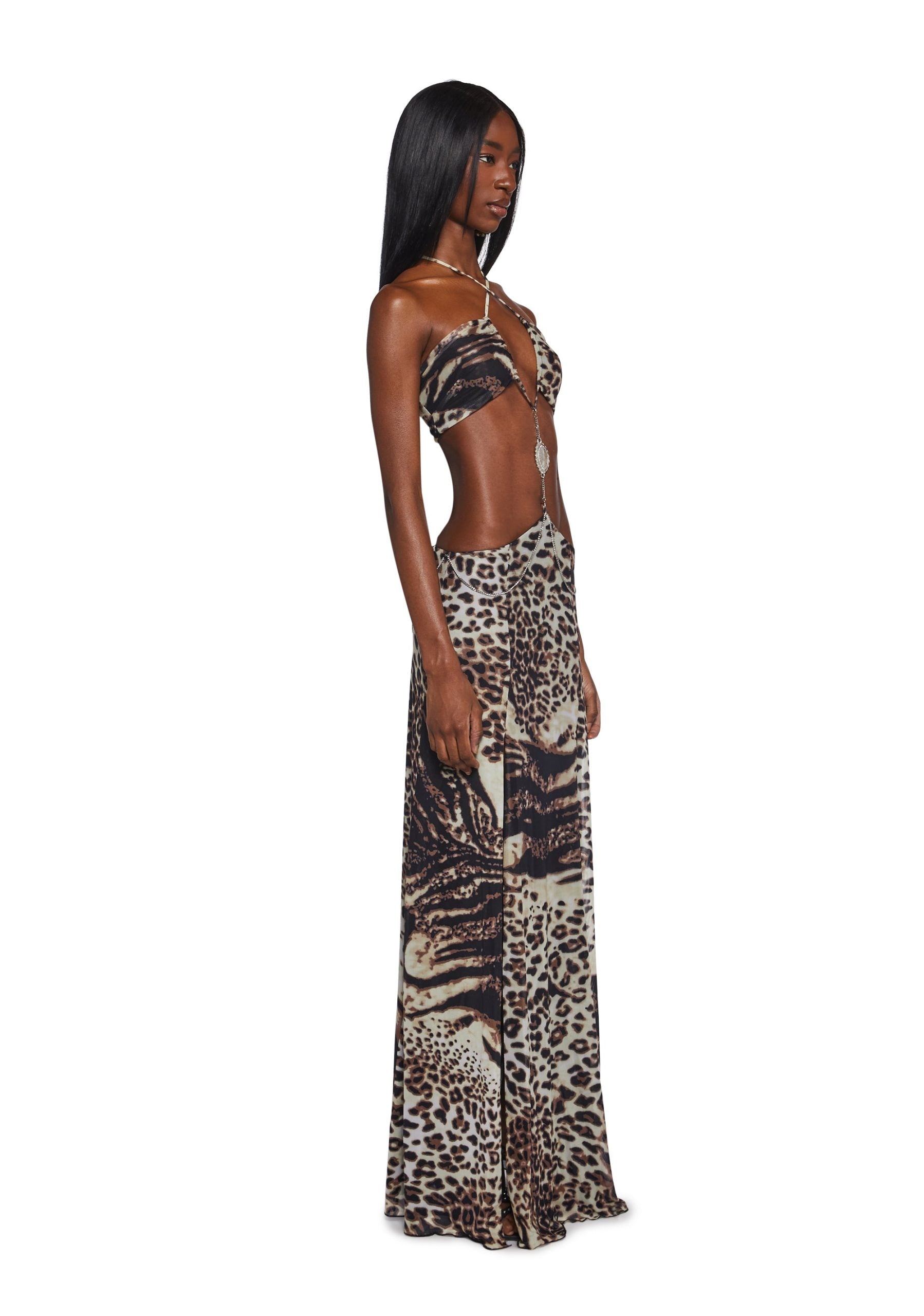 Dance Pulse Maxi Dress – Leopard