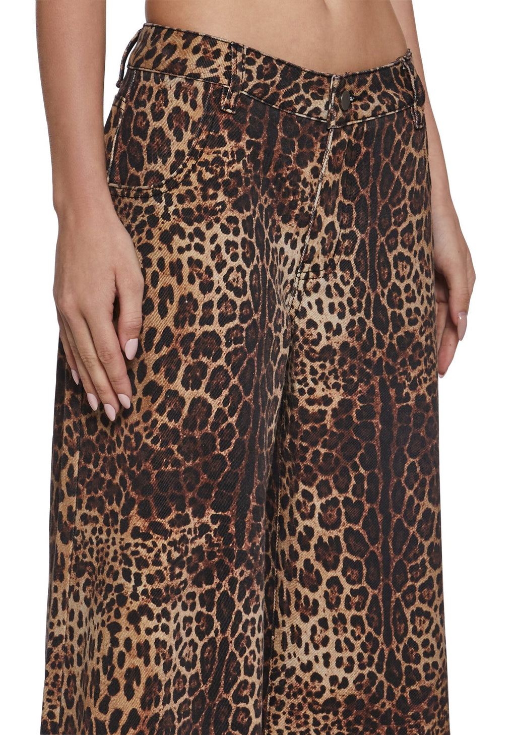 Sinful Attitude Wide Leg Jeans – Leopard