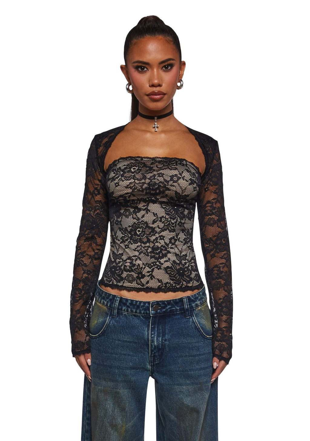 Talented Me Tube Top And Shrug Set