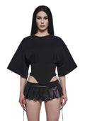 Team Player Corset T-Shirt – Black
