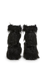 Low Wild Instincts Faux Fur Combat Boots – Black