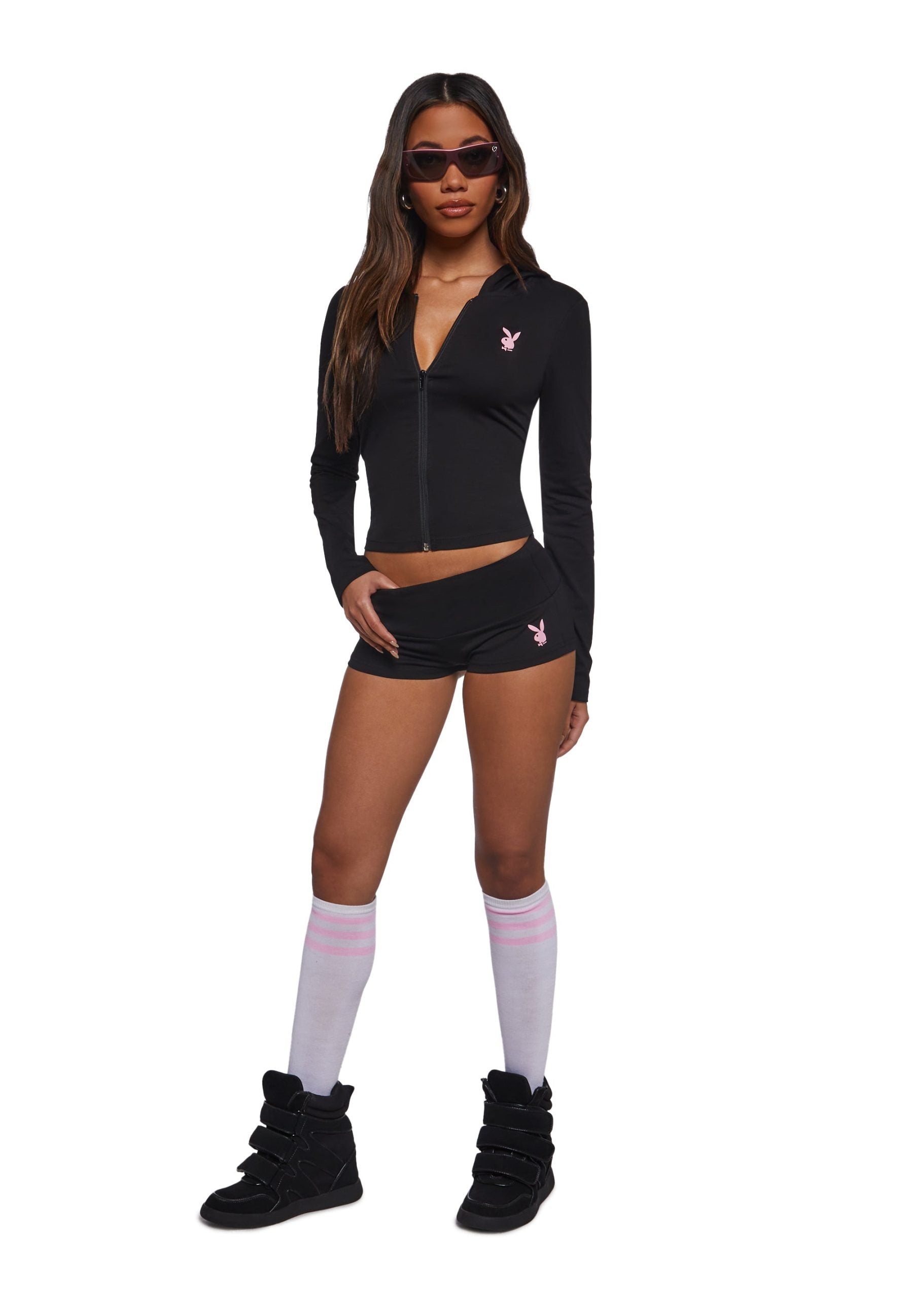 Playboy Mini Shorts – Black