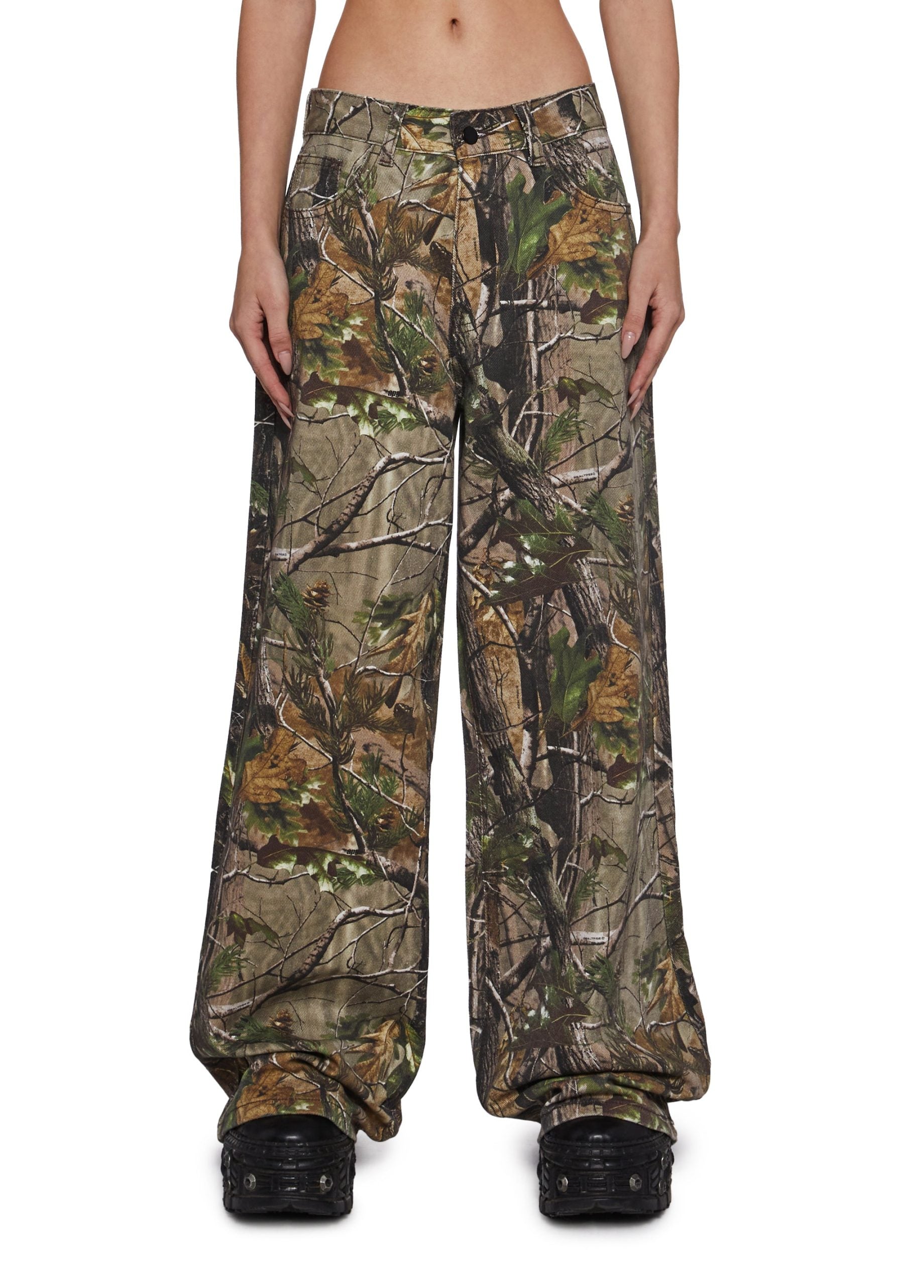 Sinful Attitude Wide Leg Jeans – Camo