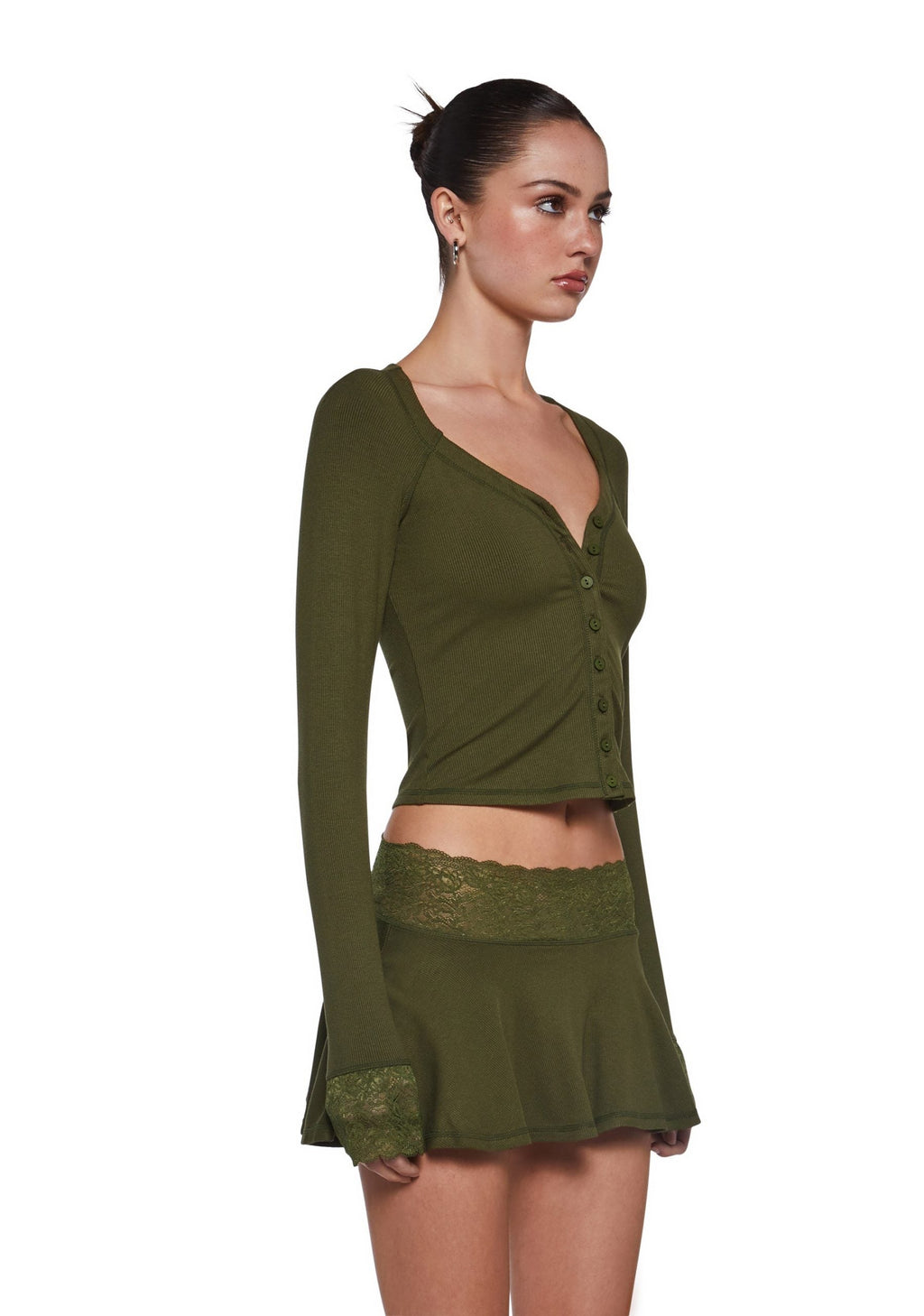 Hallway Season Skirt Set – Green