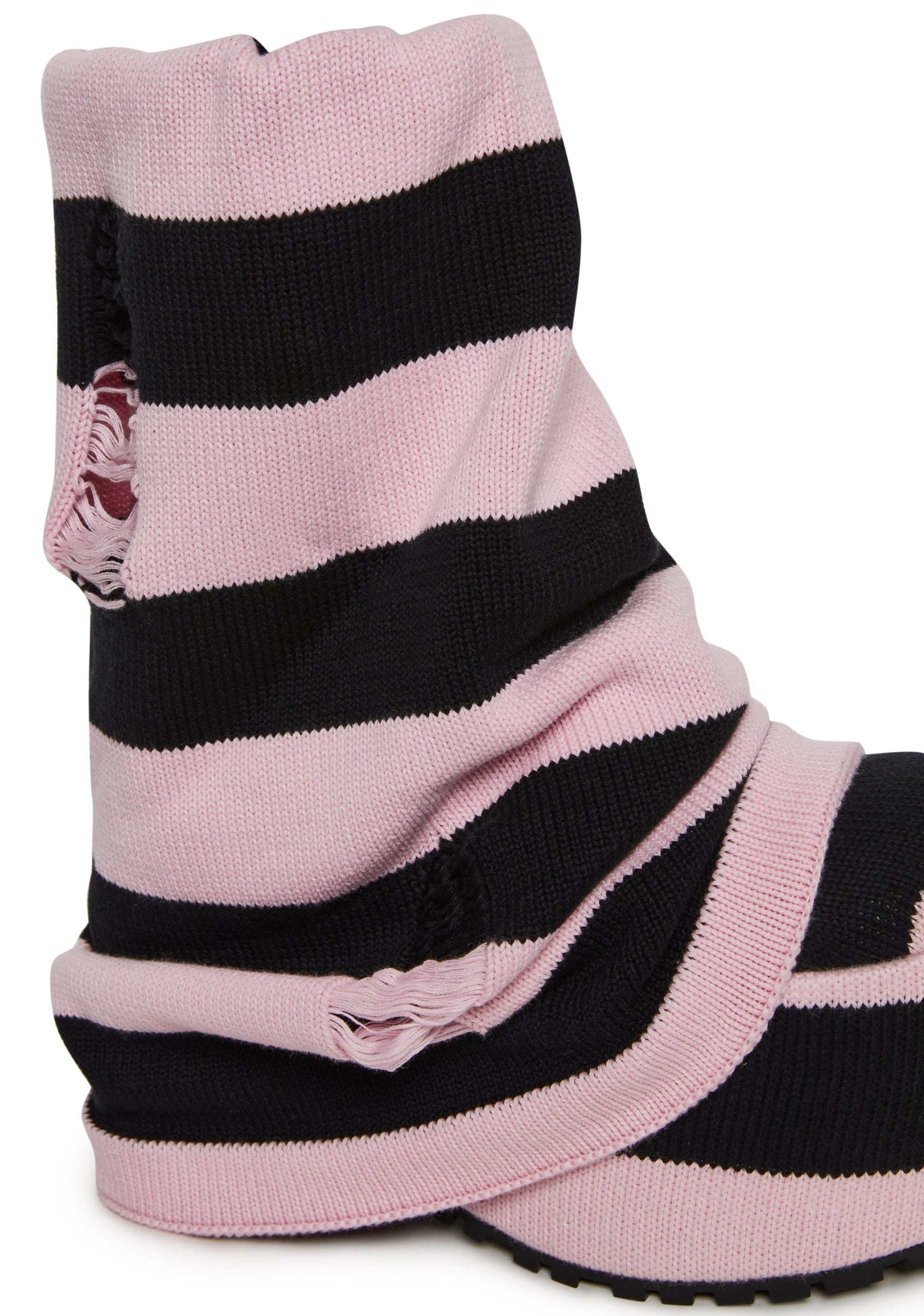 Snuggle Lifestyle Platform Boots – Striped