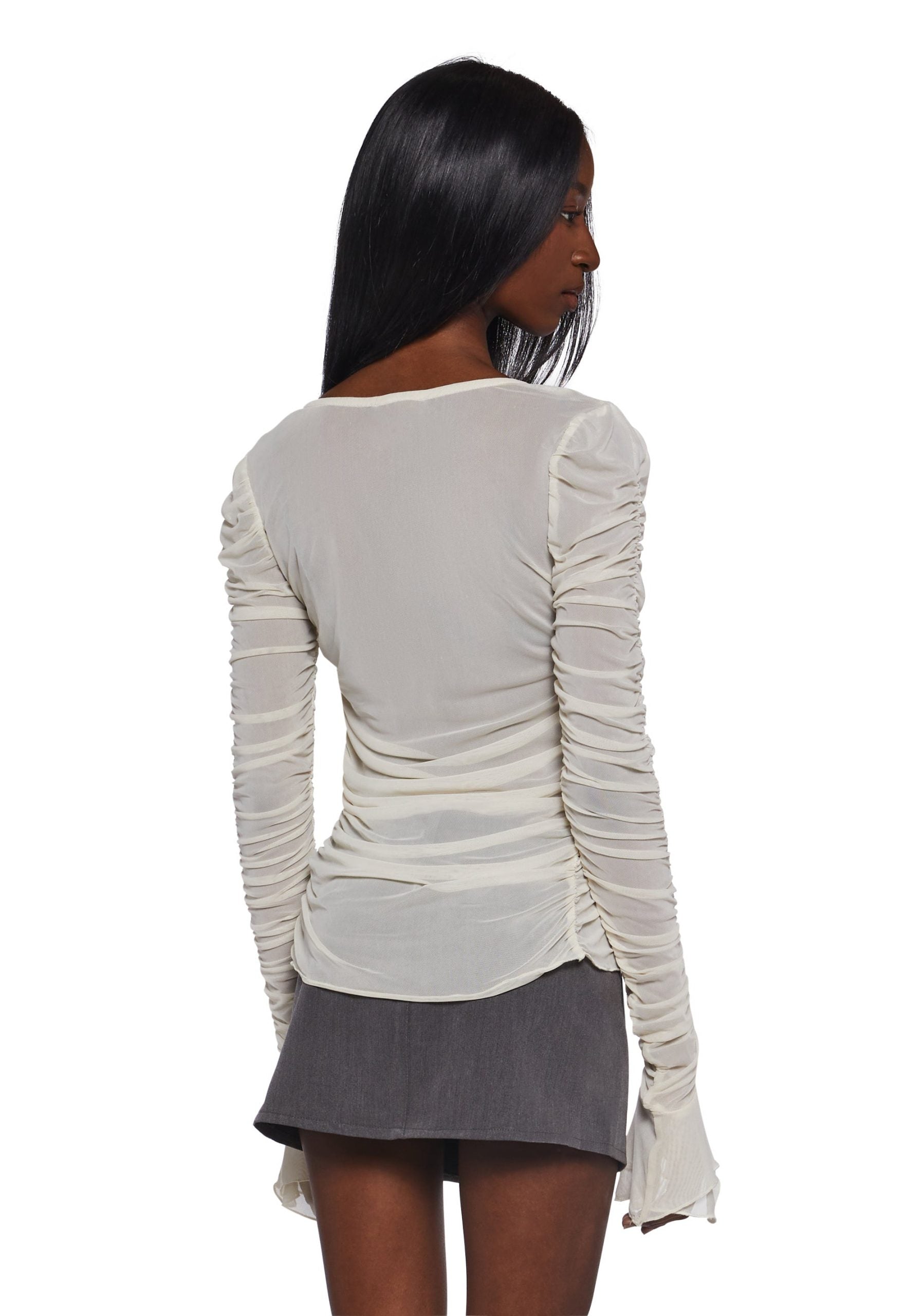 Divine Status Chiffon Blouse – Ivory