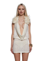 Cheri Halter Dress – Off White
