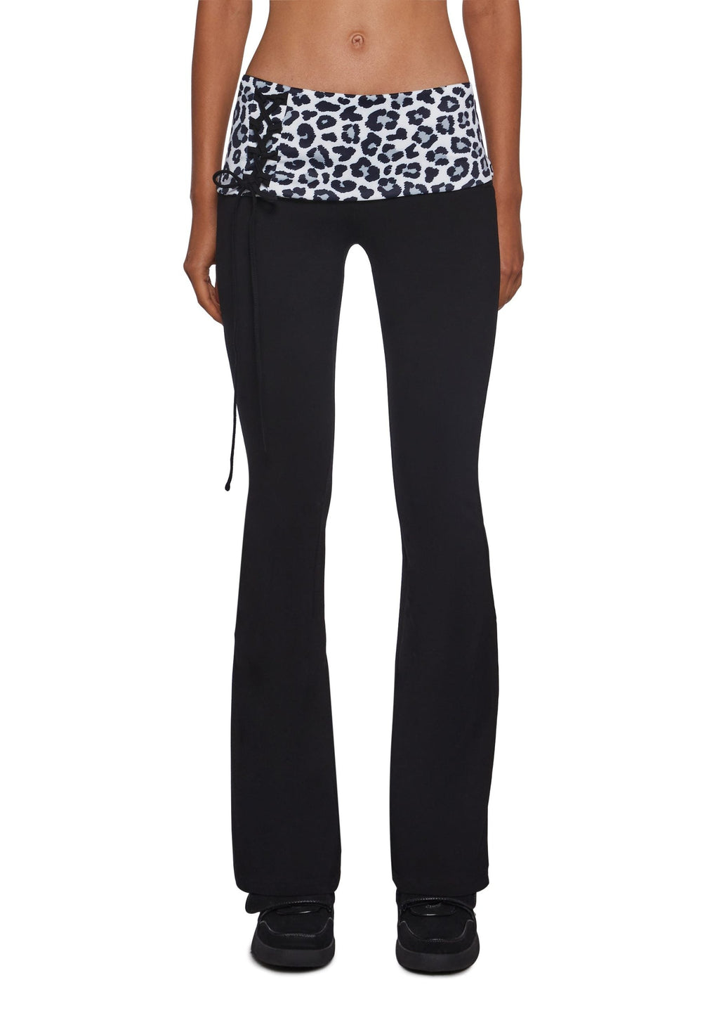 Hot Crush Knit Pants – Black