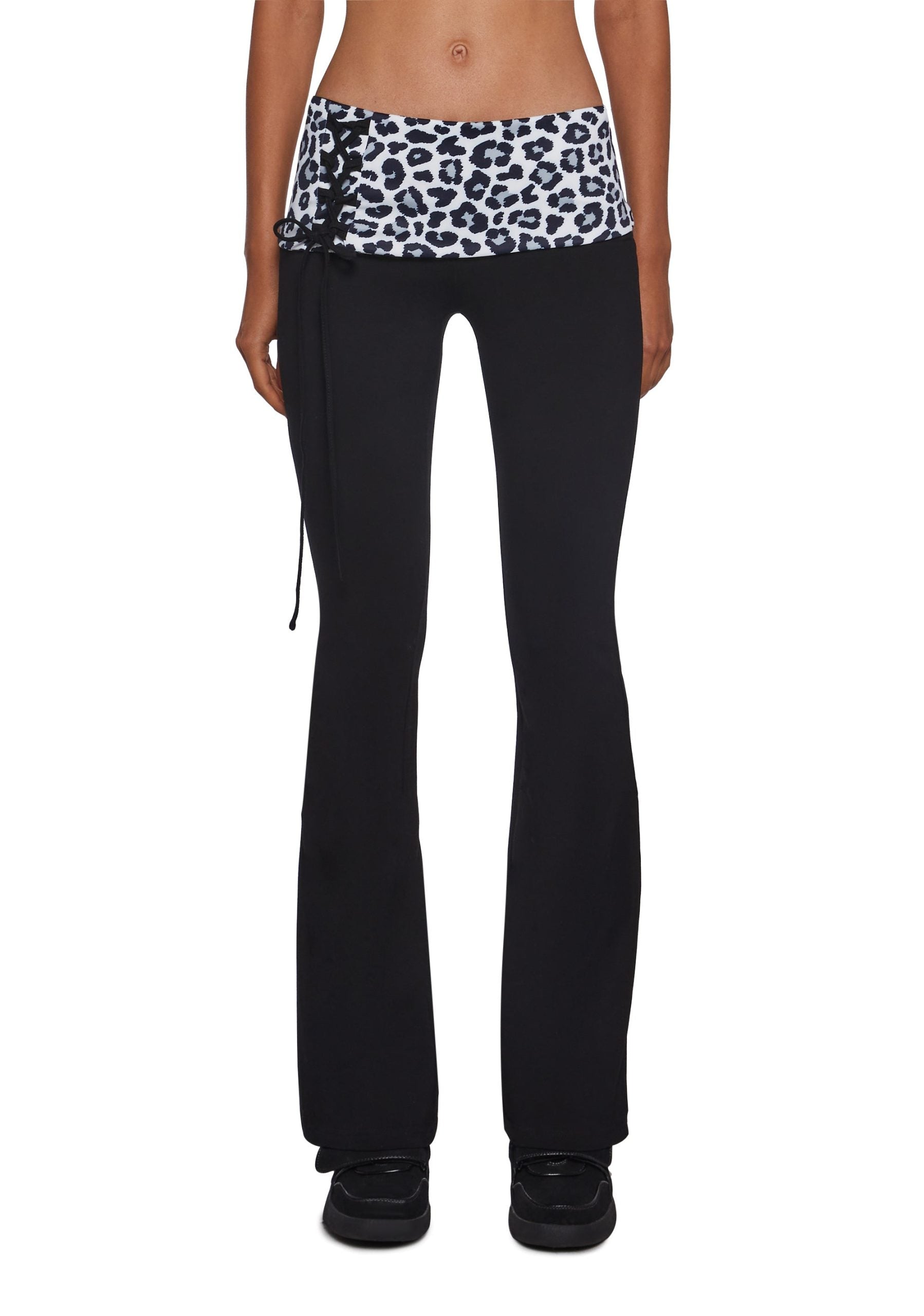 Hot Crush Knit Pants – Black