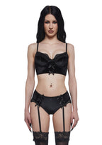 True Romance Lingerie Set – Black