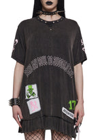 Send My Soul Washed Tee Dress