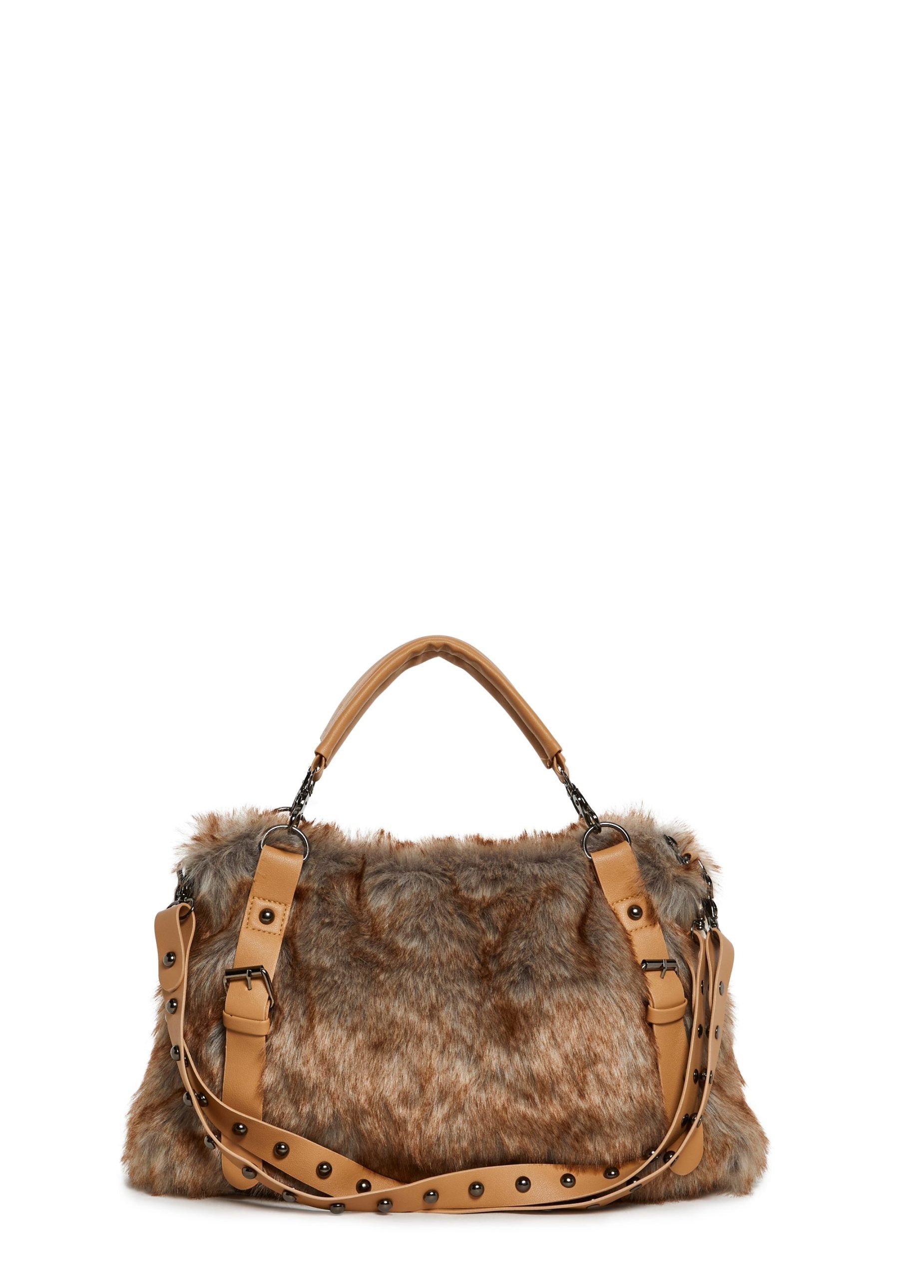 Wild Whisper Faux Fur Handbag