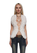 Roared Up Faux Fur Top