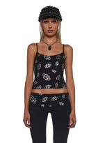 Ciska Brass Knuckle Crop Tank Top