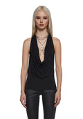 Celeb Status Halter Top – Black