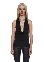 Celeb Status Halter Top – Black