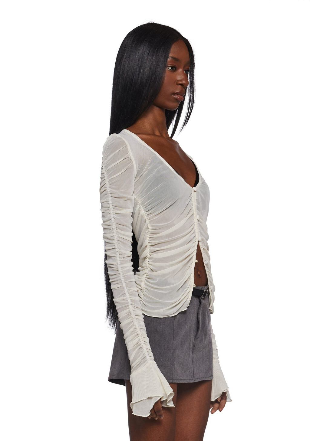 Divine Status Chiffon Blouse – Ivory