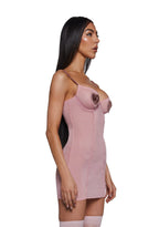 Heart of Metals Chemise Set – Pink