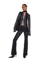 Ferris Wheel Date Denim Top – Black