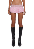 Fierce Flirt Lace Skirt – Pink