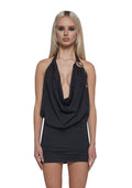 Cowl Neck Mini Dress