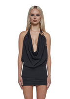 Cowl Neck Mini Dress