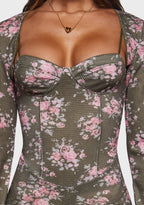 Beautiful Bloom Romper And Shrug Set