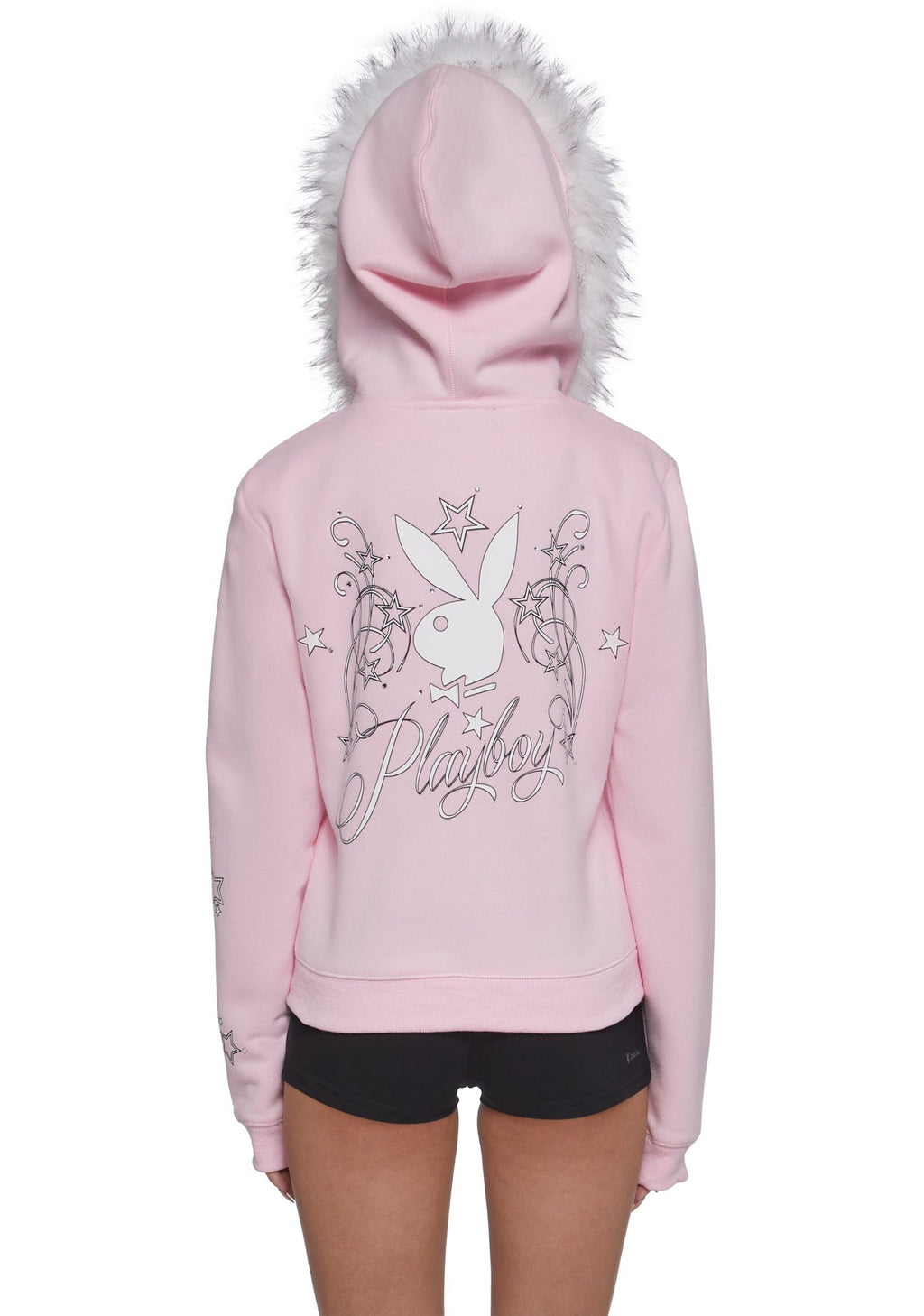 Faux Fur Trimmed Hoodie
