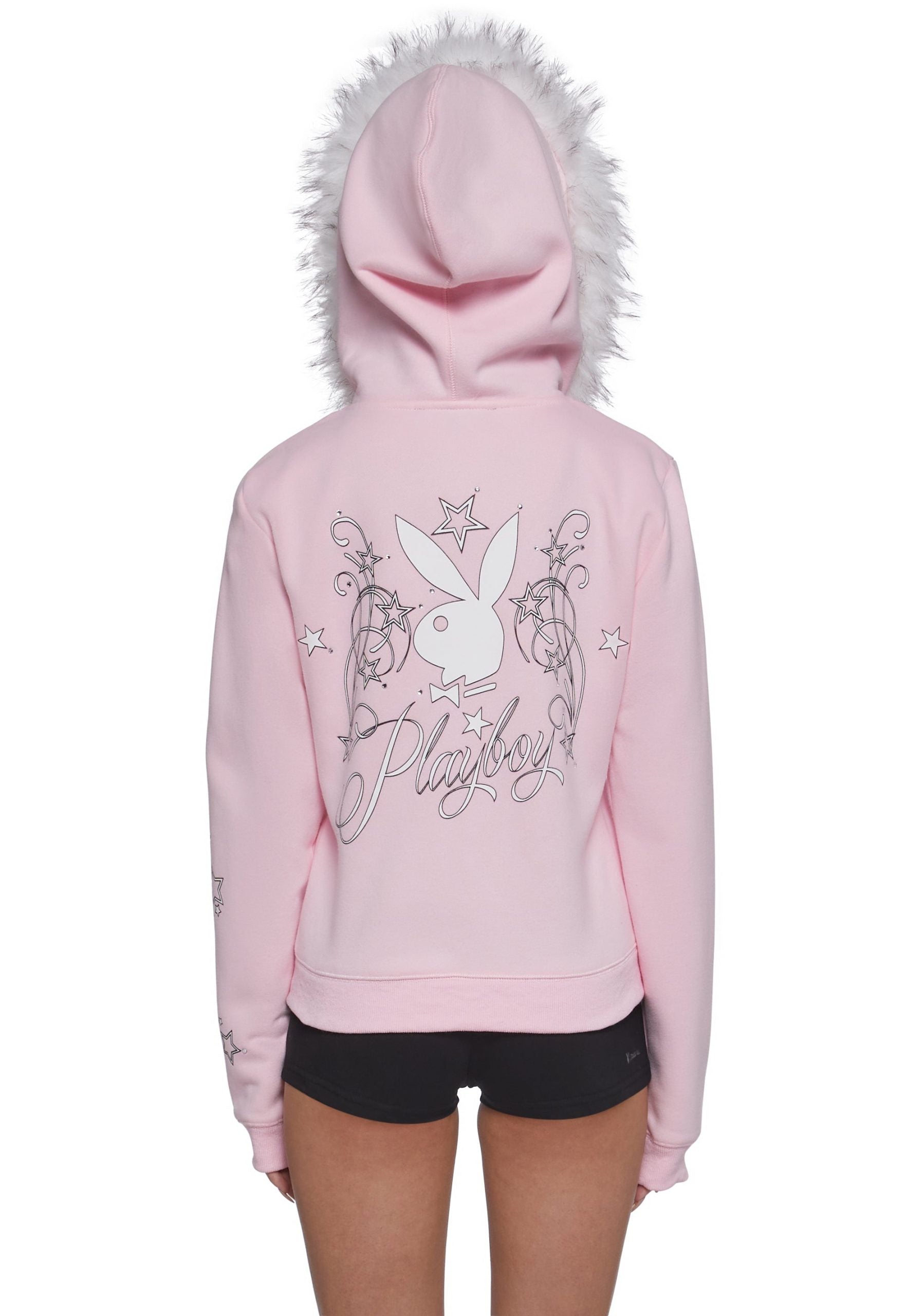 Faux Fur Trimmed Hoodie