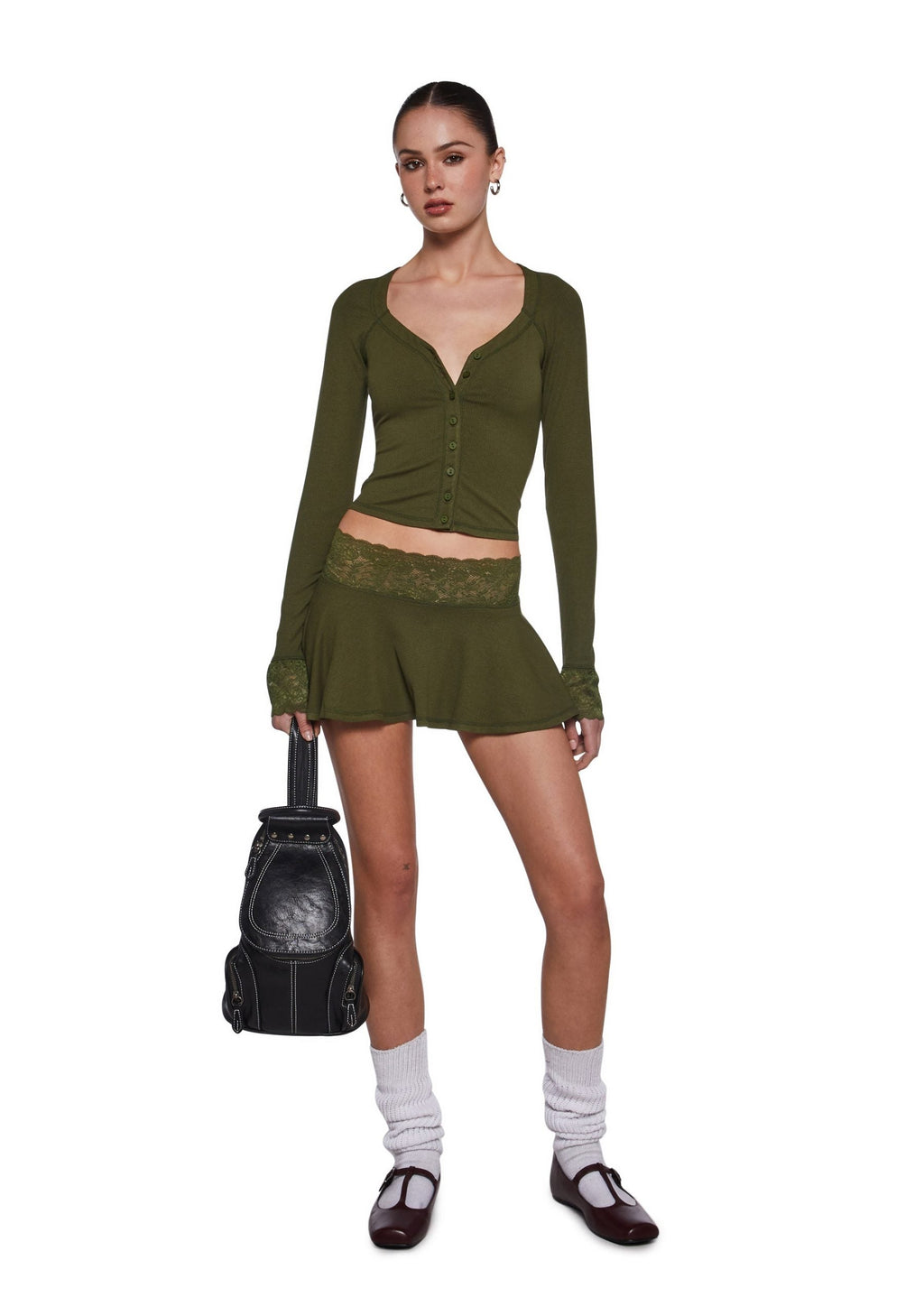 Hallway Season Skirt Set – Green