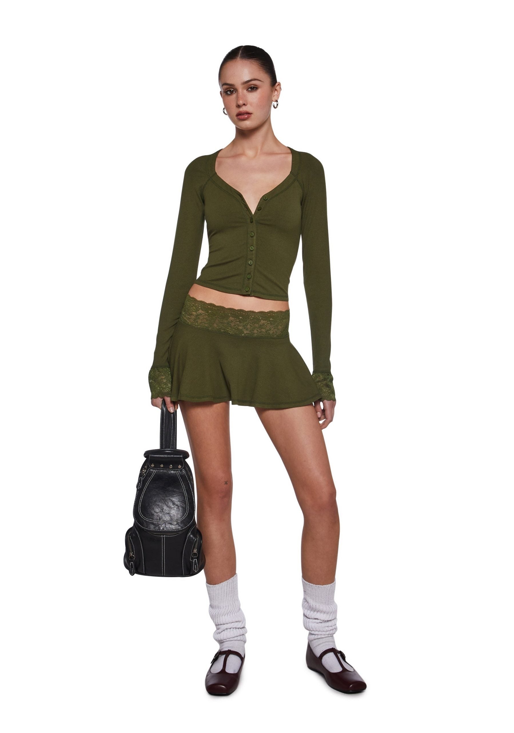 Hallway Season Skirt Set – Green