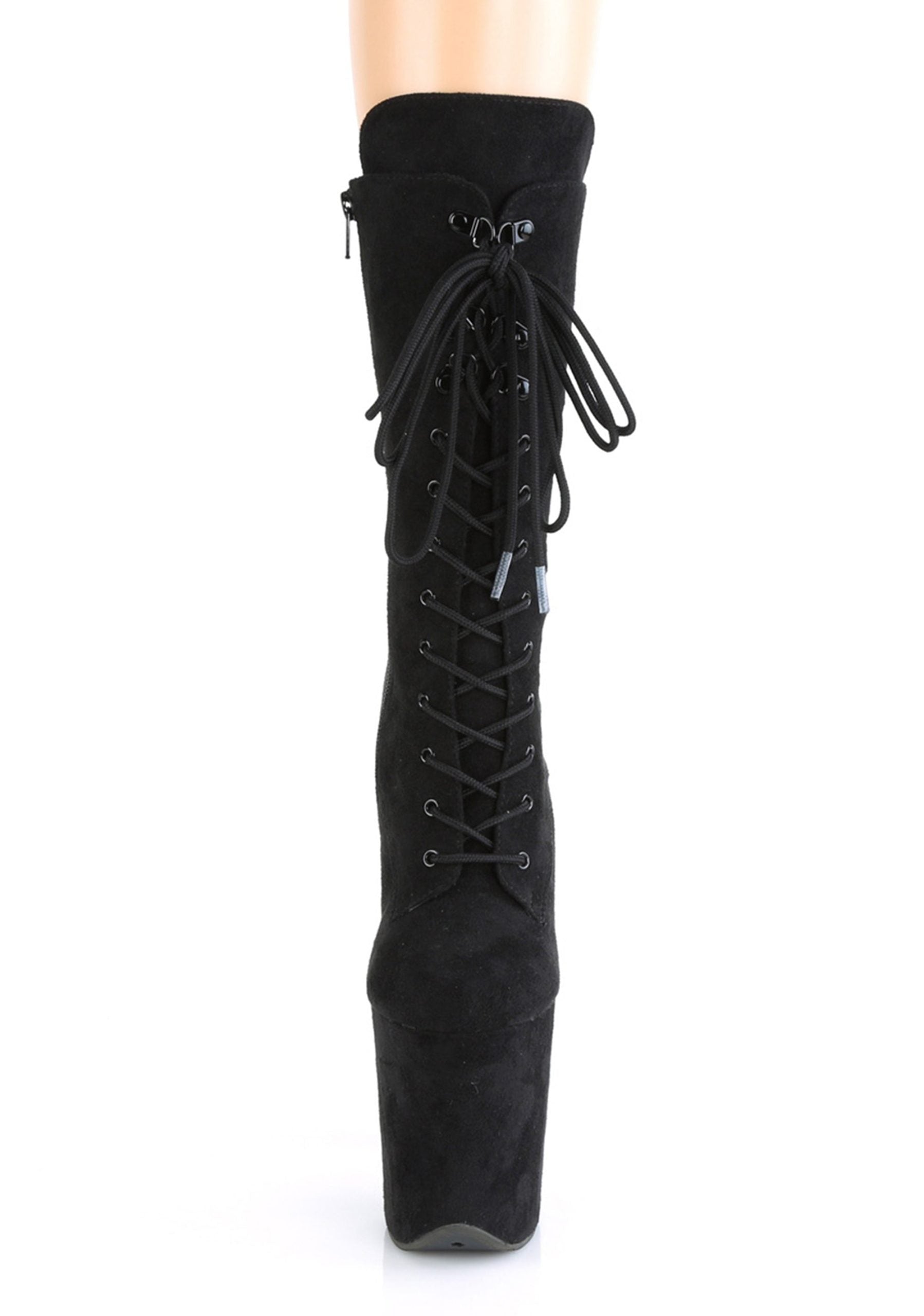 Flamingo-1050FS Platform Mid-Calf Boots-Black