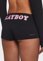 Playboy Mini Shorts – Black