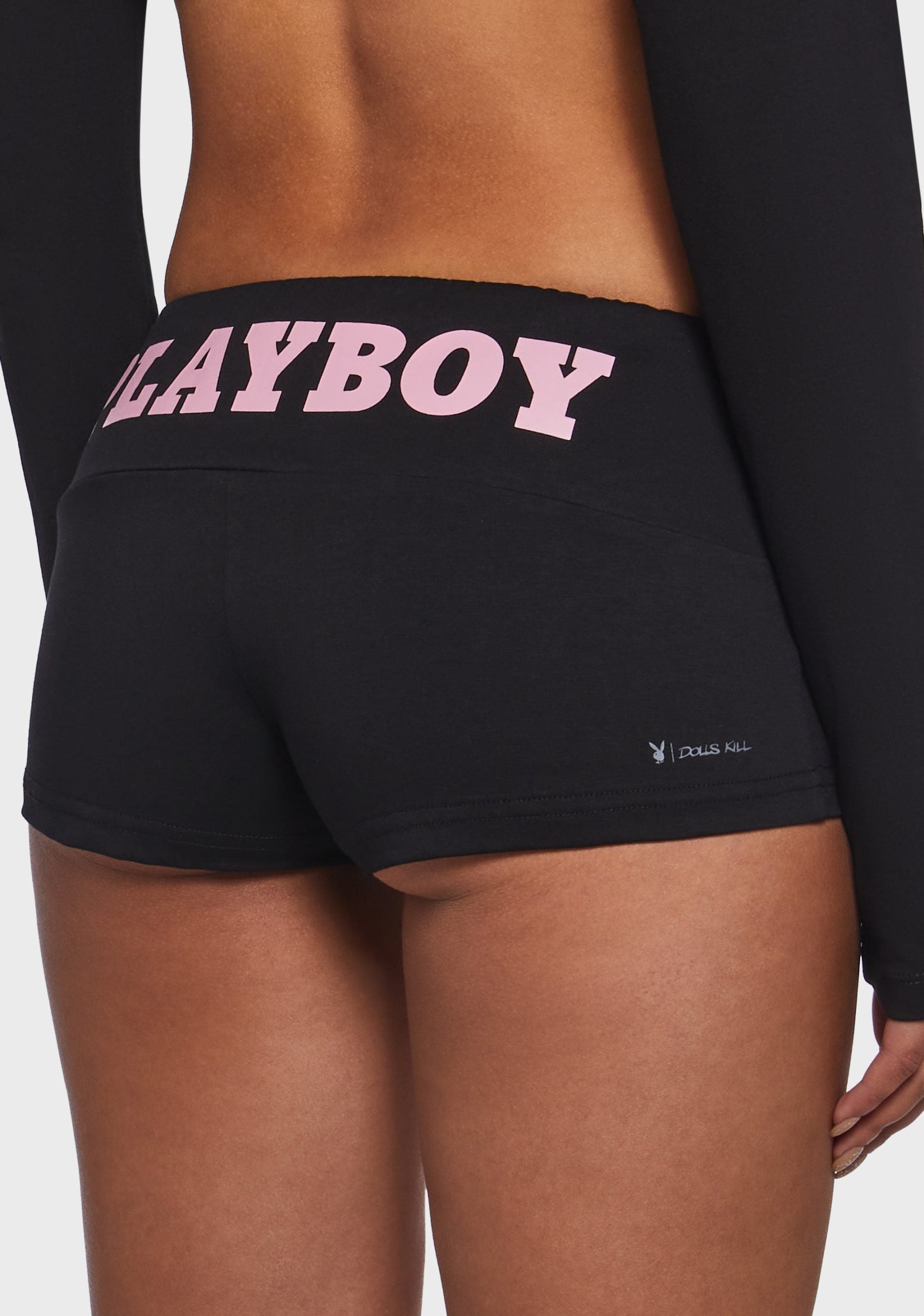 Playboy Mini Shorts – Black