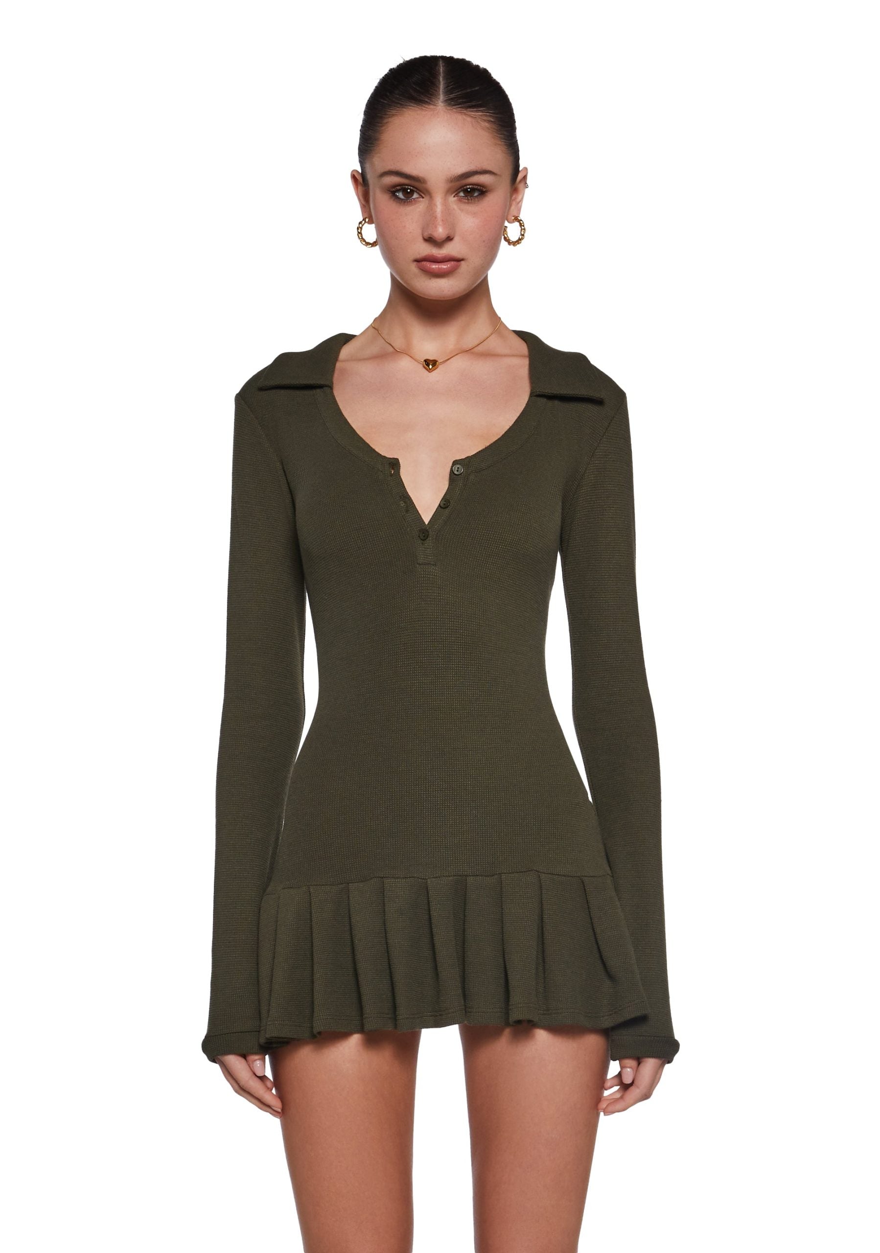 Class Dismissed Mini Dress – Green